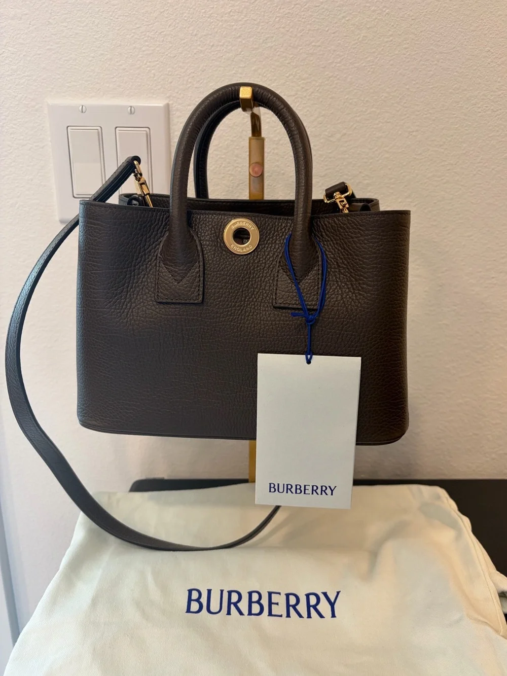 NWT Burberry Mini Bermondsey Bag